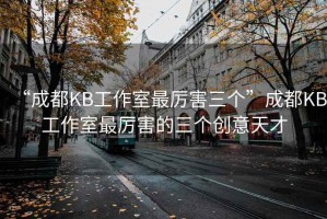 “成都KB工作室最厉害三个”成都KB工作室最厉害的三个创意天才