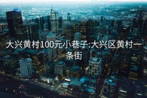 大兴黄村100元小巷子:大兴区黄村一条街