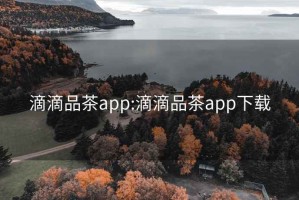 滴滴品茶app:滴滴品茶app下载