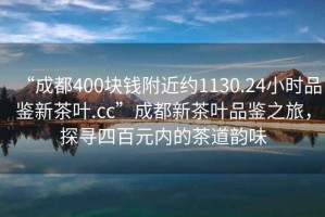 “成都400块钱附近约1130.24小时品鉴新茶叶.cc”成都新茶叶品鉴之旅，探寻四百元内的茶道韵味