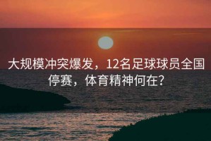 大规模冲突爆发，12名足球球员全国停赛，体育精神何在？