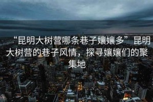 “昆明大树营哪条巷子孃孃多”昆明大树营的巷子风情，探寻孃孃们的聚集地