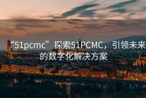 “51pcmc”探索51PCMC，引领未来的数字化解决方案