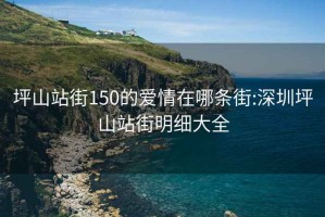 坪山站街150的爱情在哪条街:深圳坪山站街明细大全