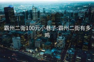 霸州二街100元小巷子:霸州二街有多鸡