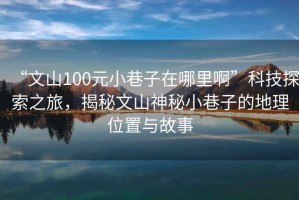 “文山100元小巷子在哪里啊”科技探索之旅，揭秘文山神秘小巷子的地理位置与故事