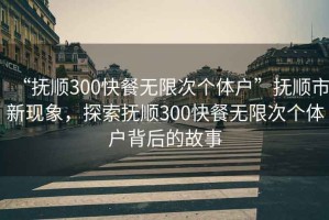 “抚顺300快餐无限次个体户”抚顺市新现象，探索抚顺300快餐无限次个体户背后的故事