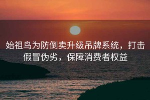 始祖鸟为防倒卖升级吊牌系统，打击假冒伪劣，保障消费者权益