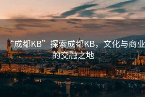 “成都KB”探索成都KB，文化与商业的交融之地