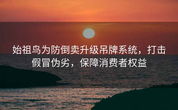 始祖鸟为防倒卖升级吊牌系统，打击假冒伪劣，保障消费者权益