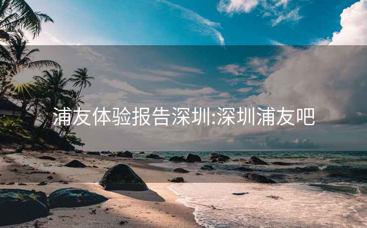 浦友体验报告深圳:深圳浦友吧