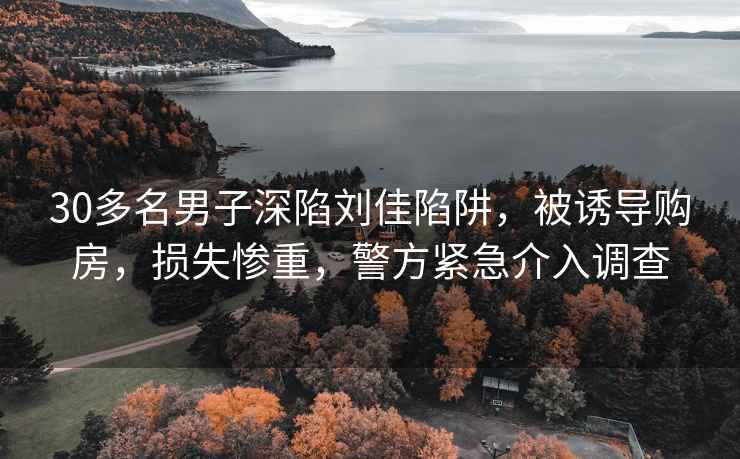 30多名男子深陷刘佳陷阱，被诱导购房，损失惨重，警方紧急介入调查