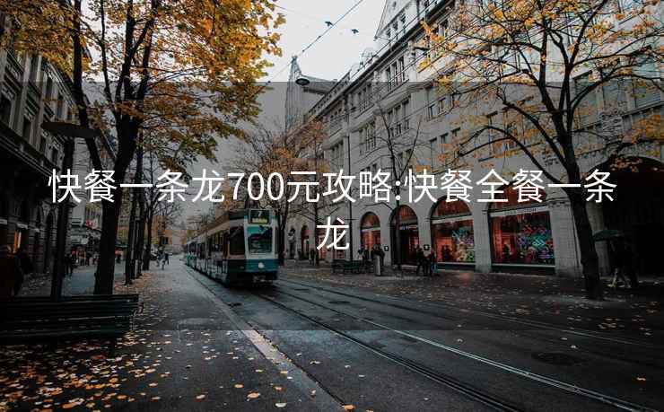 快餐一条龙700元攻略:快餐全餐一条龙