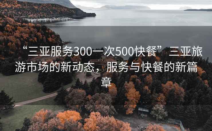 “三亚服务300一次500快餐”三亚旅游市场的新动态，服务与快餐的新篇章