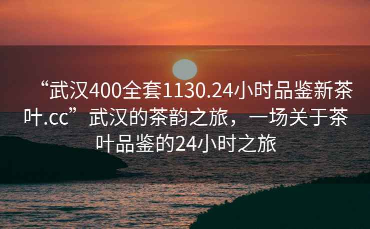 “武汉400全套1130.24小时品鉴新茶叶.cc”武汉的茶韵之旅，一场关于茶叶品鉴的24小时之旅