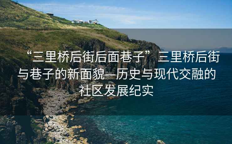 “三里桥后街后面巷子”三里桥后街与巷子的新面貌—历史与现代交融的社区发展纪实