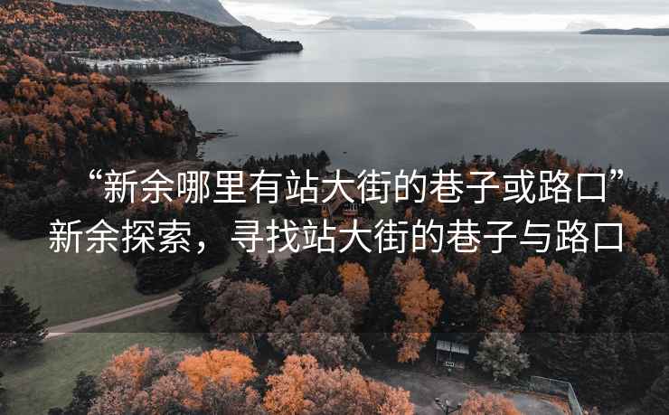 “新余哪里有站大街的巷子或路口”新余探索，寻找站大街的巷子与路口