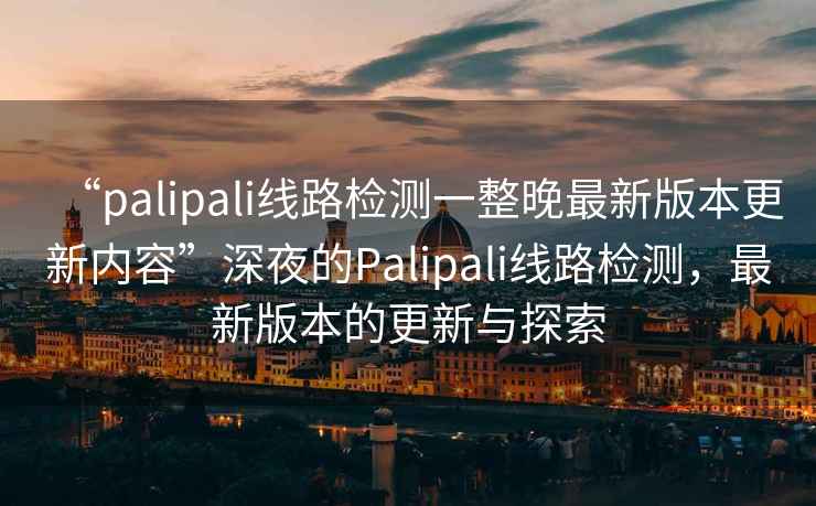 “palipali线路检测一整晚最新版本更新内容”深夜的Palipali线路检测，最新版本的更新与探索